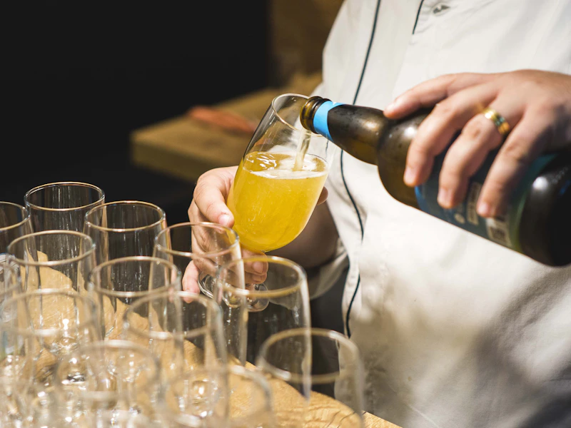 Social gathering with pop-up catering