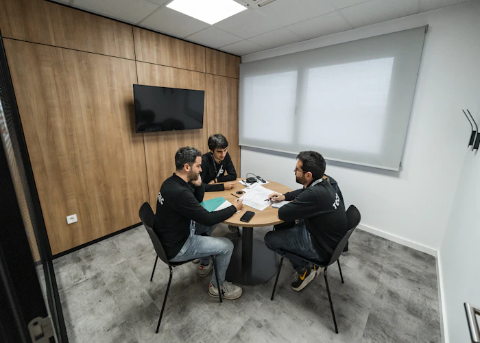 Corporate event catering with professional buffet setup