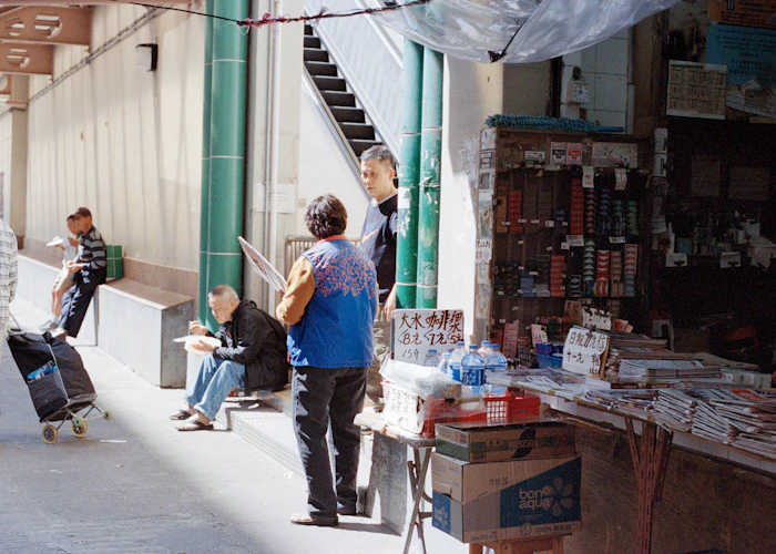 Pop-up catering setup at a brand activation event