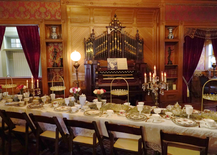 Intimate private party with styled food and drinks presentation